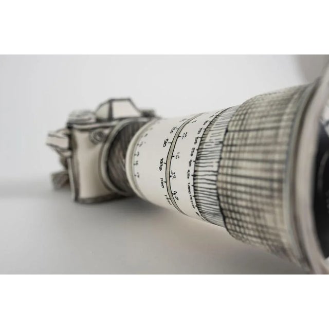 Contemporary Katharine Morling, Camera Sculpture with Long Lens, 2022, Porcelain For Sale - Image 3 of 10