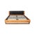 Wood Leather Bed Frame in Brown Black with Manual Function by Hülsta For Sale - Image 17 of 18