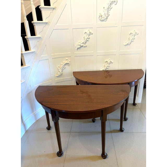 Brown Antique Georgian Figured Mahogany Metamorphic Dining Table, 1780s For Sale - Image 8 of 18