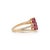 Metal 1.74ct Oval Ruby and Diamond Accent Cluster Ring in 14k Yellow Gold Size 8 For Sale - Image 7 of 17