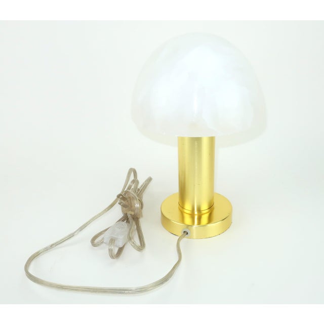 Currey & Company La Gravite Mini Alabaster Art Deco Style Lamp For Sale In Atlanta - Image 6 of 13