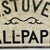 Early 20th Century Antique Large Hand Painted Wood Trade Sign for Wallpaper Merchant For Sale - Image 5 of 11