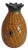 Artisan Carved Solid Wood Pineapple Trinket Box With Hinged Lid For Sale