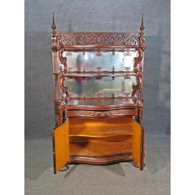 Mid 19th Century Rosewood American Victorian Etagere Attributed to Alexander Roux C1860s For Sale - Image 5 of 13