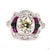 This cocktail ring, an Art Deco design, centers on a 2.47-carat diamond in an old European cut, an early brilliant style...