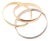 1990s Cartier Trinity Rolling Tricolor Gold Large Model Bangle Bracelet For Sale
