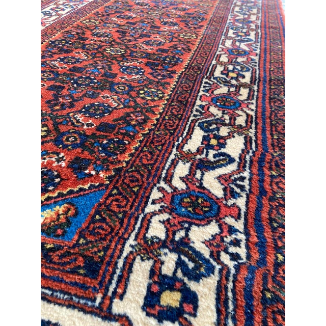Textile Vintage Hamadan Runner Rug, 1940s For Sale - Image 7 of 18