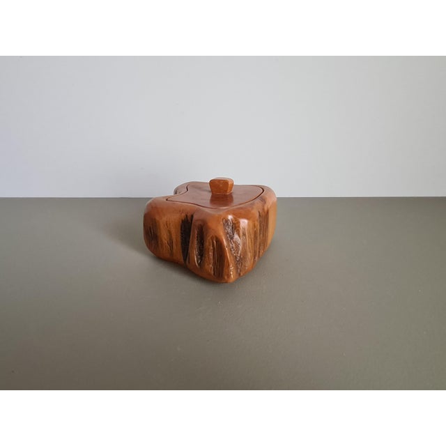 Vintage French Wooden Box in style of Alexandre Noll, 1950 For Sale - Image 13 of 17