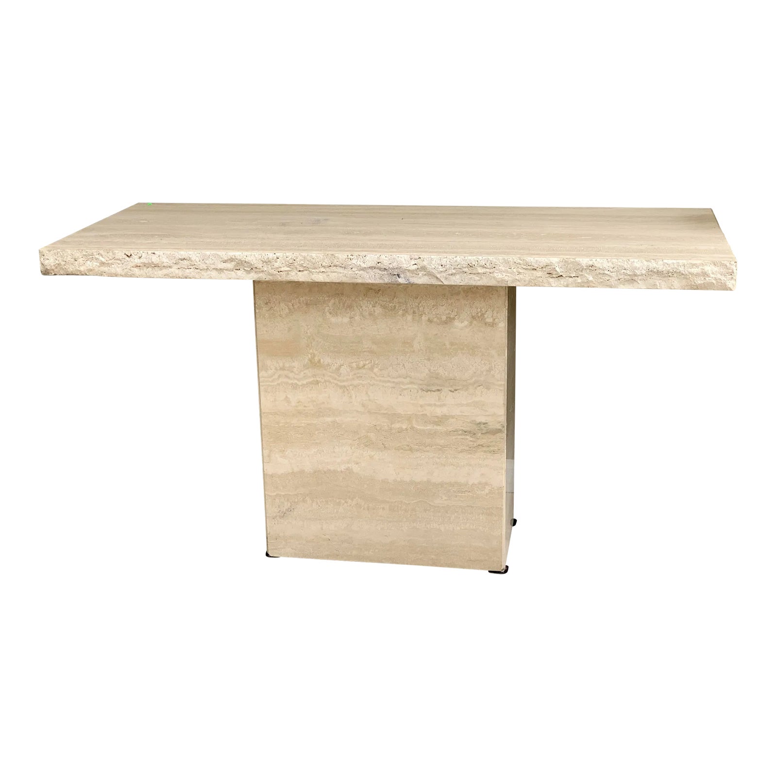 Italian Travertine Table イタリア ビンテージ テーブル stoop | Italian Travertine Coffee Table in White