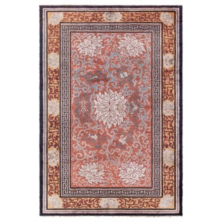 Doris Leslie Blau Antique Chinese Silk Rug For Sale