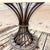 Modern Kreiss Trieste Collection 60" Round Travertine & Wrought Iron Center or Dining Table For Sale - Image 10 of 14