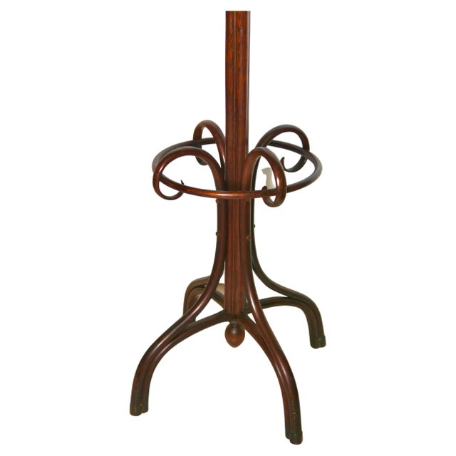 Thonet Large Art Nouveau Bentwood Coat or Umbrella Rack from Thonet, Vienna, 1879-1887 For Sale - Image 4 of 9