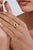 Contemporary Vintage-Inspired Oval Emerald Diamond Halo Signet Ring Size 6.5 in 14k Yellow Gold For Sale - Image 3 of 17
