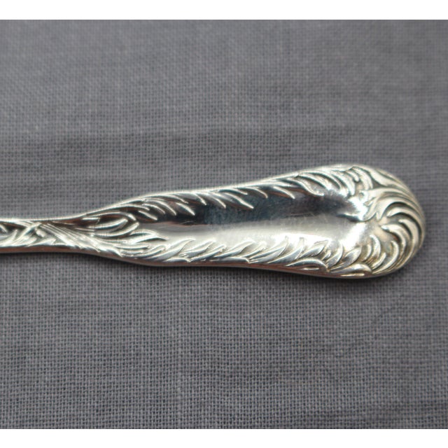 Silver Circa 1900 American Sterling Silver Set of Four Egg Spoons by Dominick & Haff For Sale - Image 8 of 8