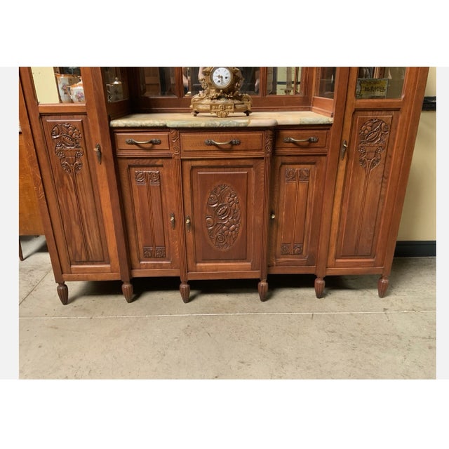 Vintage Art Deco Sideboard in Oak, 1930 For Sale - Image 11 of 14