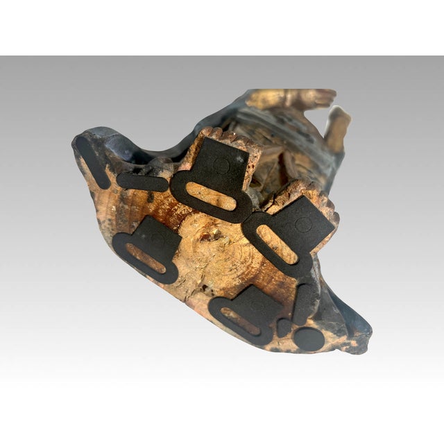 Late Qing Dynasty Lacquer & Polychrome Carved Wood Figure of Guan Yin, Chinese Goddess of Compassion & Mercy Circa 1890 For Sale - Image 10 of 10