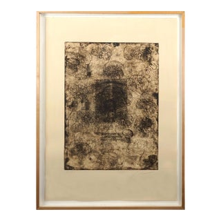 Brainiac Silkscreen Abstract -- "Sesos" - Rauschenberg Style by Michael Pauker For Sale