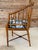 Drexel Vintage Chinoiserie Drexel Heritage Faux Bamboo Walnut Spindle Arm Chair Newly Upholstered For Sale - Image 4 of 12