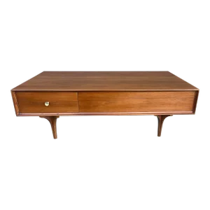 1960s Vintage Glenn of California Walnut Coffee Table by Robert Baron