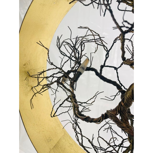 Handmade “Roots” Table Lamp by F+m Fos, Oxidized Gold Ring, Greece For Sale - Image 12 of 18