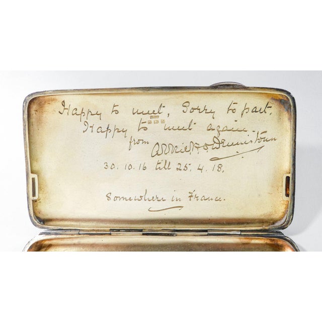 Sterling Silver Cigarette Case, 1918 For Sale - Image 11 of 18