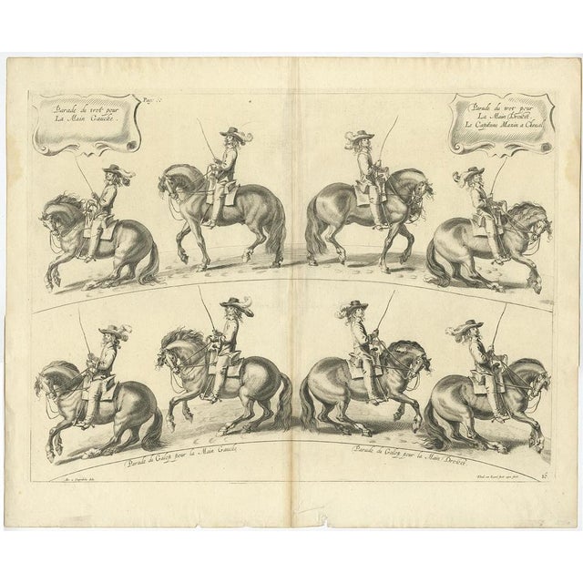 New Way of Dressing or Schooling of Horses, 1740, Print For Sale - Image 4 of 6