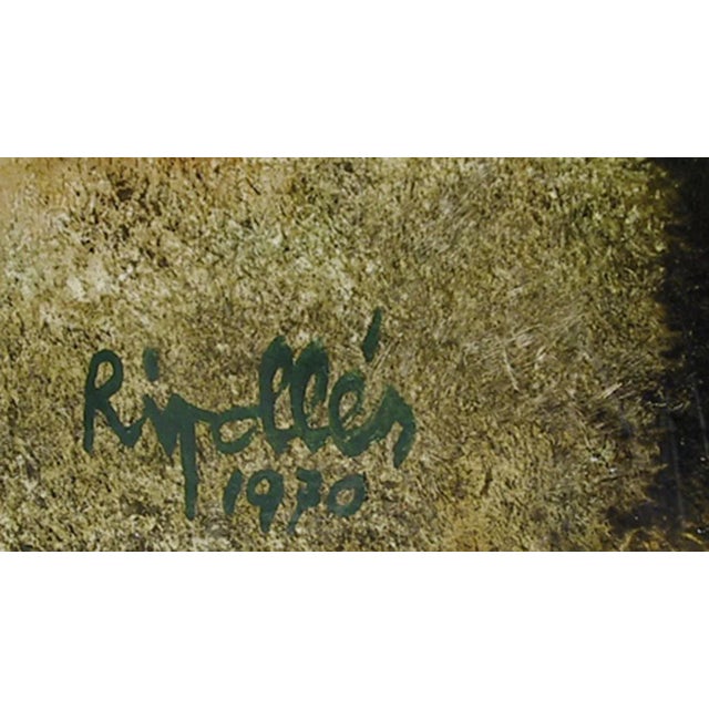 Artist: Juan Garcia Ripolles, Spanish (1932 - ) Title: Conversation Year: 1970 Medium: Oil on Canvas, signed Size: 15 x...