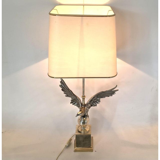Nikkel Eagle Table Lamps by Loevsky and Loevsky, 1970s, Set of 2 For Sale - Image 4 of 18