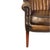 1940s Art Deco Leather Channel-Back Club Chair, English, Ca. 1940 For Sale - Image 5 of 10
