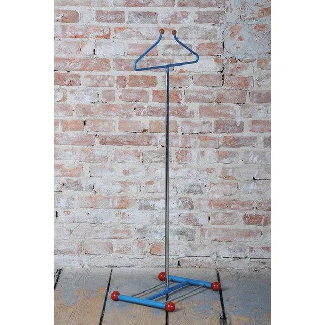 Bauhaus Chrome-Plated and Lacquered Steel Coat Rack, Czechoslovakia, 1920s For Sale - Image 4 of 11