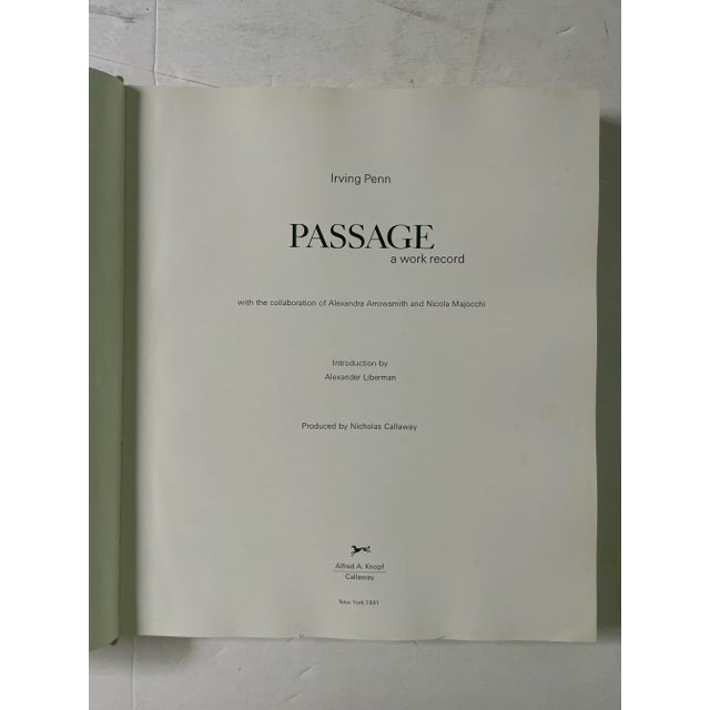 【Passage 】Irving Penn 1991年初版 Passage: A Work Record by Irving Penn, 1991, 1st Edition
