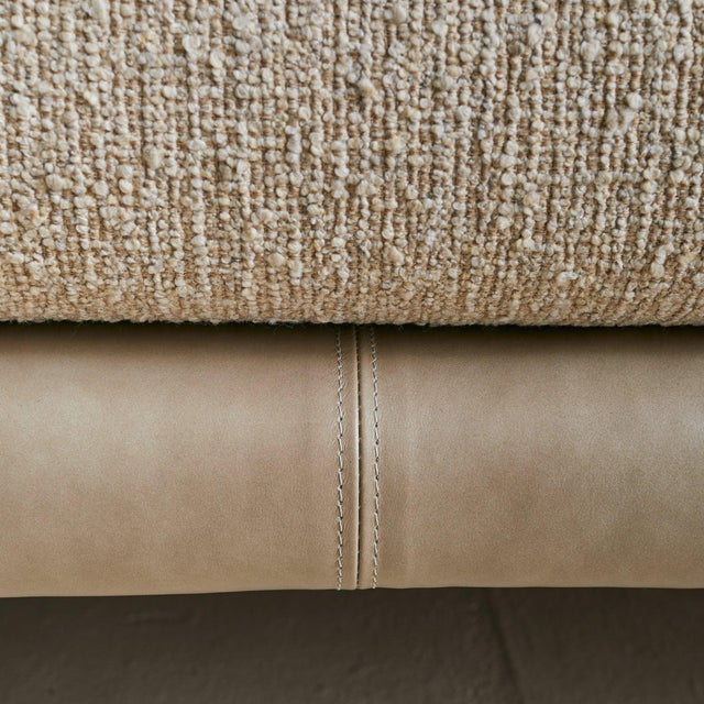 1970s Rare Italian Leather 3-Seat Sofa by Marzio Cecchi, 1970s For Sale - Image 5 of 12