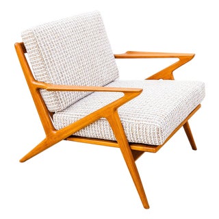 1960s Original Teak Z Chair by Poul Jensen for Selig, Danish Mid Century Modern For Sale