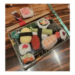 Lucy Sparrow Felt Sushi Still Life Sculpture - Set of 15, 2019