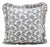 Block Print Ruffle Throw Pillow Decorative Ruffle Accent Cushion for Home Décor and Styling 22x22 Inch- Madubala For Sale
