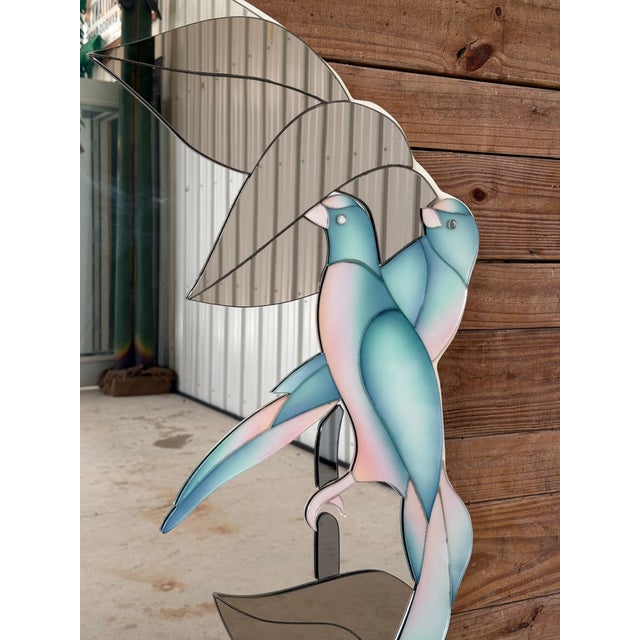 Vintage Sculptural Parrot Mirror by David Marshall, Late 20th Century For Sale - Image 9 of 11