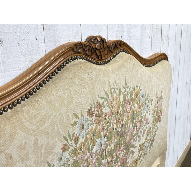 Louis XV Style Sleigh Bed, 1970s For Sale - Image 6 of 11