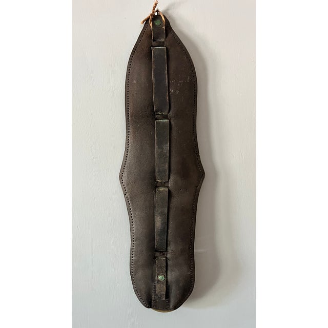 Vintage Brass and Leather Horse Bridle Strap For Sale In Saint Louis - Image 6 of 8