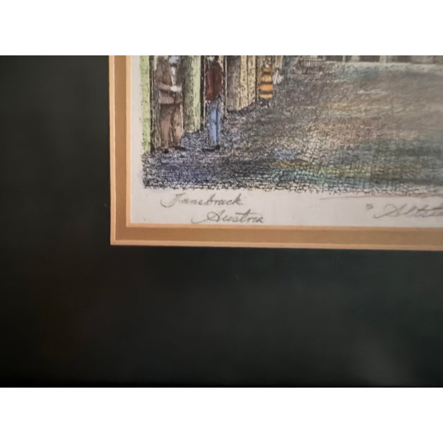 2002 Austrian Artist Josef Eidenberger “Altstadt” of Innsbruck, Austria, Signed Colored Etching For Sale - Image 4 of 6