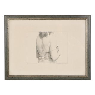 Roger Wittevrongel, Portrait of a Woman Numbered 79/99, 1984, Lithograph, Framed For Sale