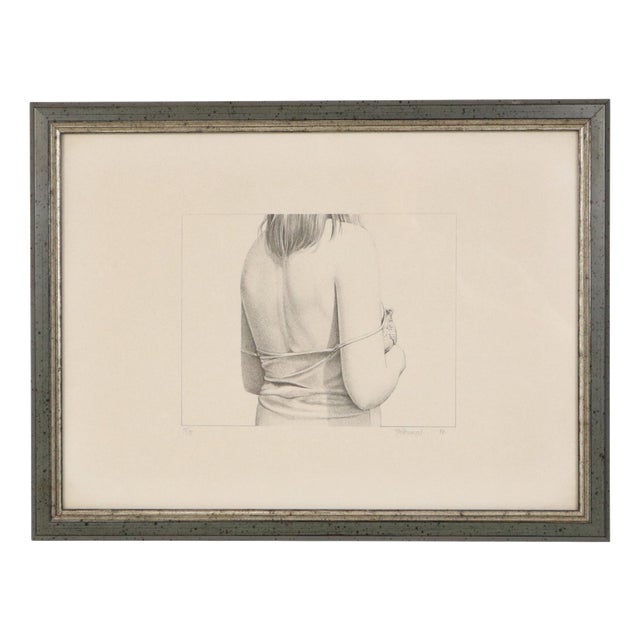Roger Wittevrongel, Portrait of a Woman Numbered 79/99, 1984, Lithograph, Framed For Sale