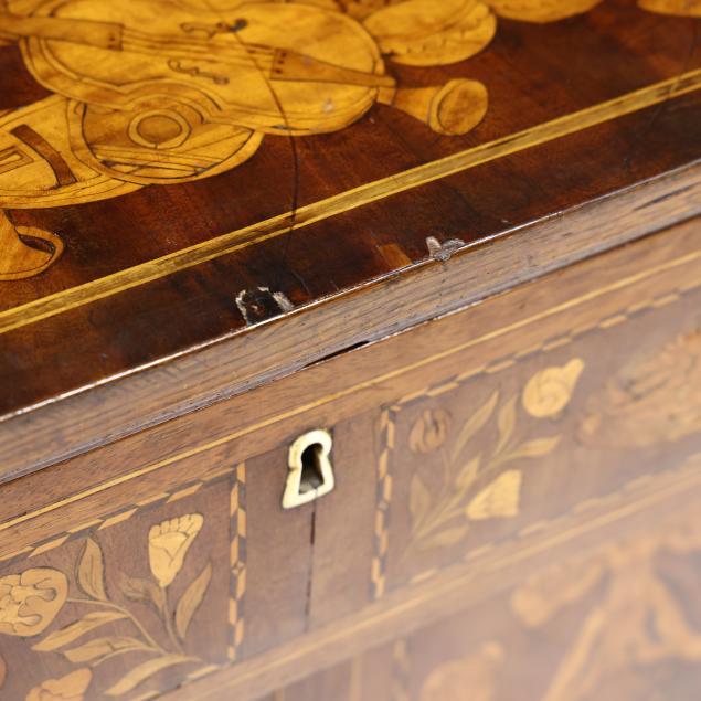Mid-19th Century Continental Marquetry Inlaid Cabinet For Sale In Birmingham - Image 6 of 11