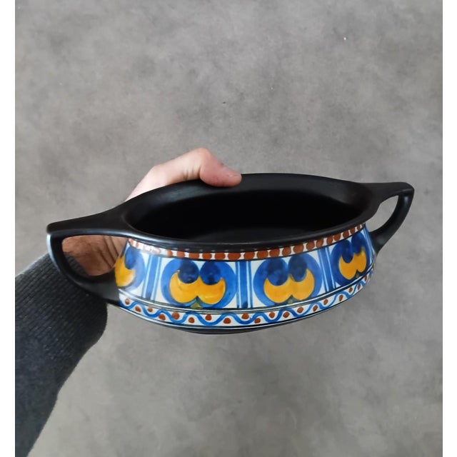 Gouda Holland Ca 1930 Art Deco Ceramic Planter For Sale - Image 4 of 13