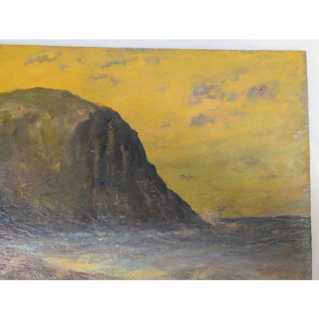 Paper Early 20th Century American Impressionist California or Canadian Pacific Landscape Painting For Sale - Image 7 of 12