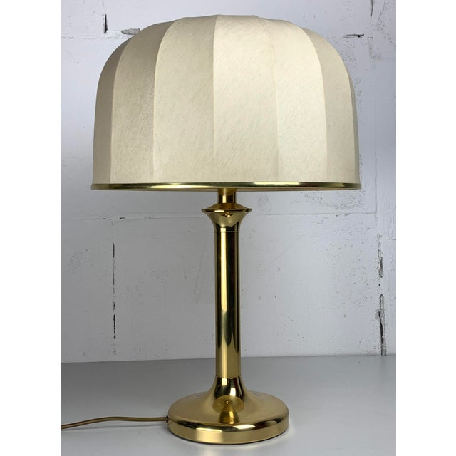 Mid-Century Hollywood Regency Brass Mushroom Table Lamp, Vienna, Austria, 1960s For Sale - Image 16 of 16