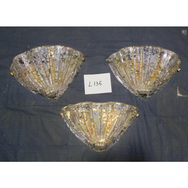 Glass 1960s Uplight Murano Sconce For Sale - Image 7 of 7