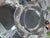 Steuben clear crystal wavy pedestal footed console bowl. This bowl is often atrributed to designer John Dreves from the...