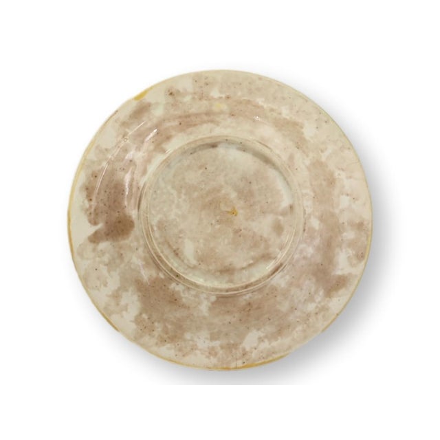Victorian Antique Majolica Begonia Leaf Dish For Sale - Image 3 of 3
