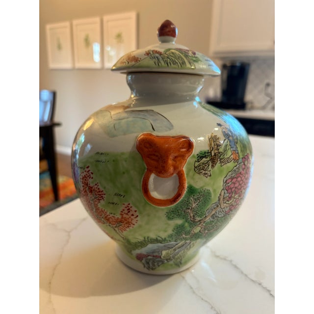 Ceramic Early 20th Century Famille Rose Potiche For Sale - Image 7 of 11