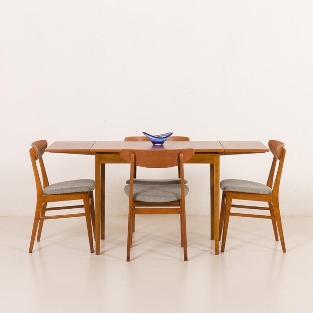 Small Danish Extension Table in Teak, 1970s For Sale - Image 9 of 10